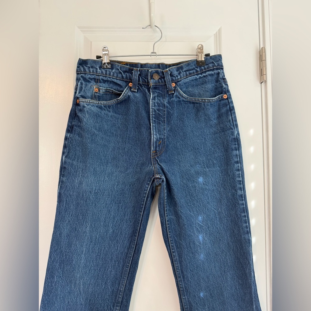 Vintage Levi’s Orange Tab 70’s 20517 0217 Denim Jeans Dark Wash Size 32 X 34 - Picture 4 of 14